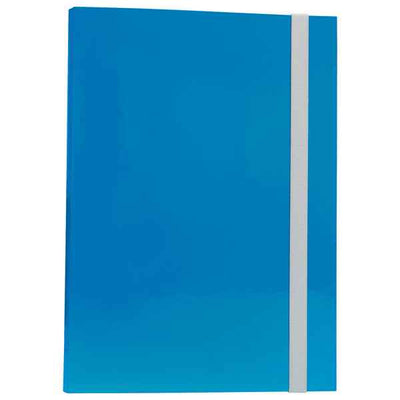 Cartella progetto - con elastico - dorso 3 cm - azzurro - Starline