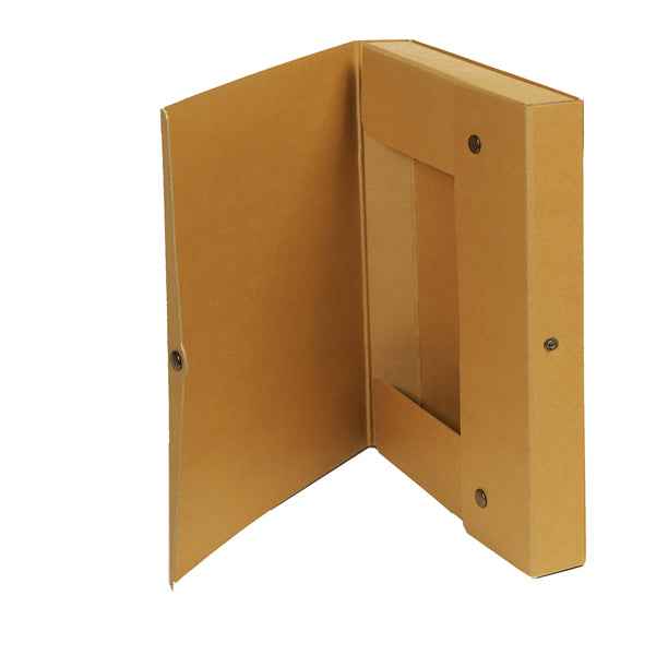 Scatola progetto - dorso 6 cm - 25 x 35 cm - cartone FSC - avana - Starline