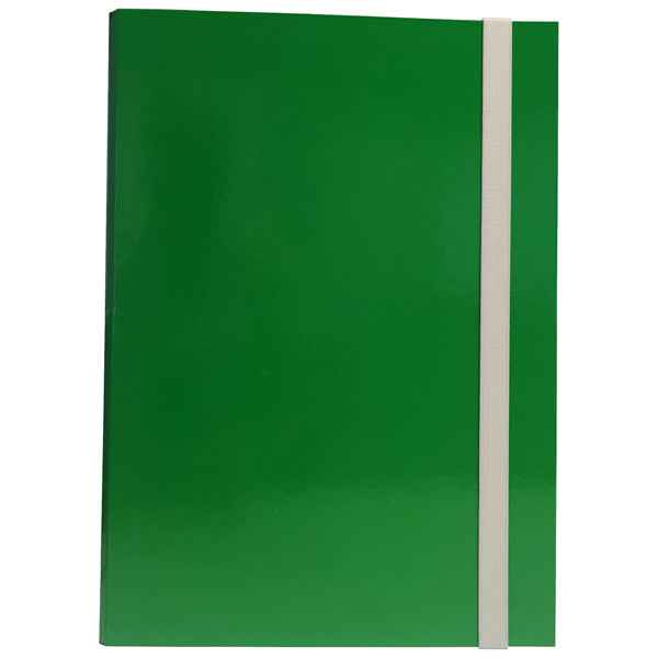 Cartella progetto - con elastico - dorso 3 cm - verde - Starline