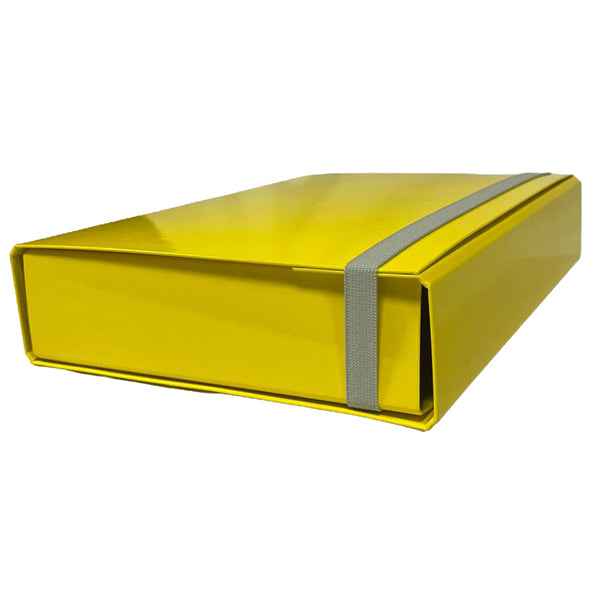 Cartella progetto - con elastico - dorso 7 cm - giallo - Starline