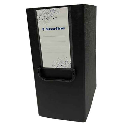 Scatola archivio con maniglia - dorso 16 cm - 25 x 35 cm - nero - Starline