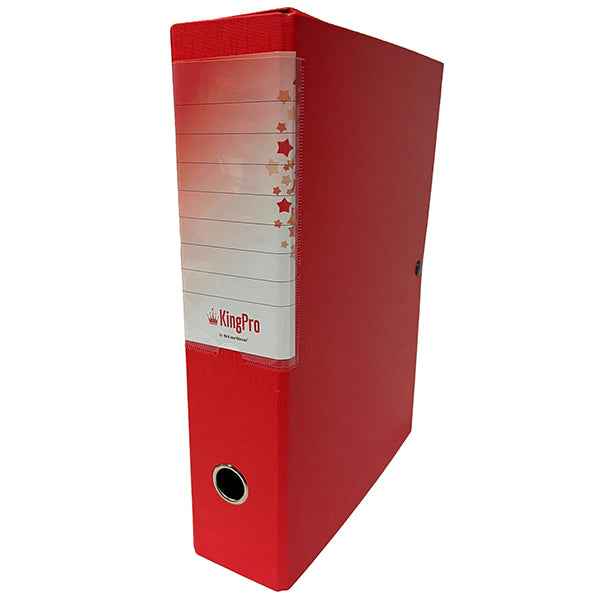 Scatola progetto KingPro - con portaetichetta - dorso 10 cm - rosso - Starline