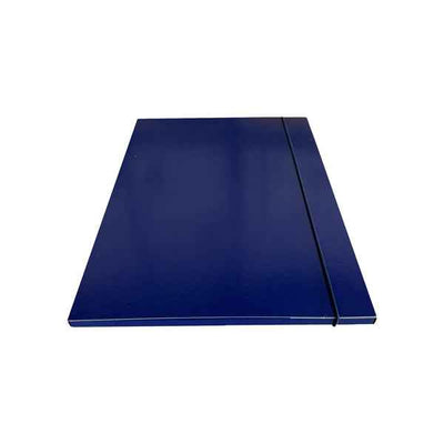 Cartella 3 lembi con elastico - 25 x 34 cm - dorso 1cm - blu - Starline