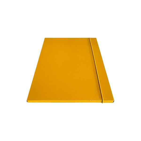 Cartella 3 lembi con elastico - 25 x 34 cm - dorso 1cm - giallo - Starline