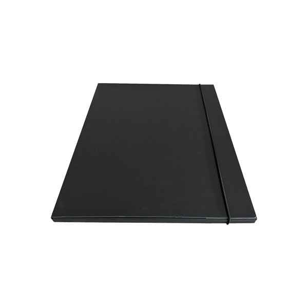 Cartella 3 lembi con elastico - 25 x 34 cm - dorso 1cm - grigio - Starline
