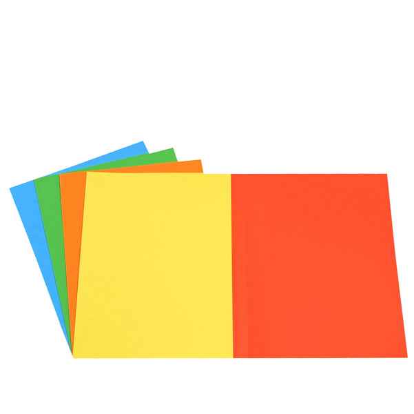 Cartellina semplice - 200 gr - A4 - cartoncino bristol - 5 colori assortiti - Starline - conf. 50 pezzi