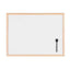 Lavagna bianca magnetica - 45 x 60 cm - cornice legno - bianco - Starline