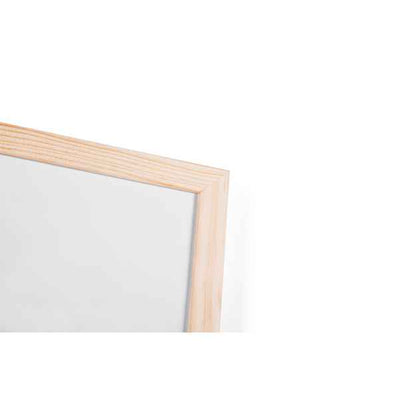 Lavagna bianca magnetica - 45 x 60 cm - cornice legno - bianco - Starline