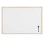 Lavagna bianca magnetica - 60 x 90 cm - cornice legno - bianco - Starline