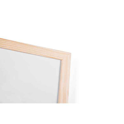Lavagna bianca magnetica - 60 x 90 cm - cornice legno - bianco - Starline