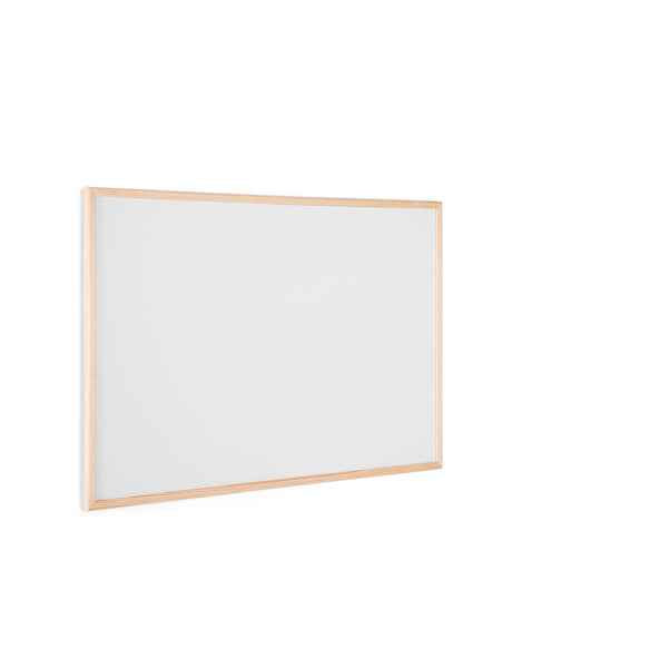 Lavagna bianca magnetica - 60 x 90 cm - cornice legno - bianco - Starline