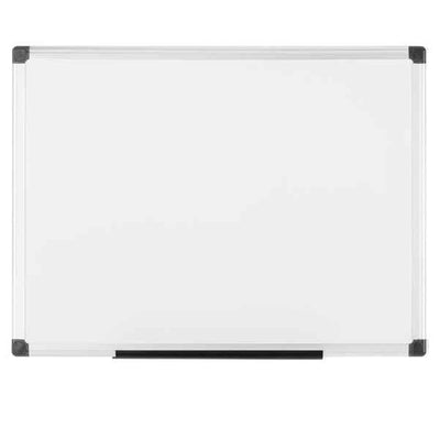Lavagna magnetica - 100 x 150 cm - superficie in acciao laccato - cornice in alluminio - bianco - Starline