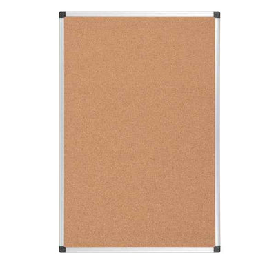 Lavagna - 90 x120 cm - superficie in sughero - cornice in alluminio - Starline