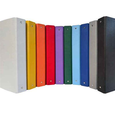 Raccoglitore King - 22 x 30 cm - 4 anelli tondi 30 mm - dorso 4 cm - rivestimento in PP - nero - Starline