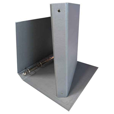 Raccoglitore King - 22 x 30 cm - 4 anelli tondi 30 mm - dorso 4 cm - rivestimento in PP - grigio - Starline