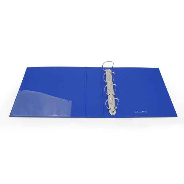 Raccoglitore personalizzabile KingShow - 22 x 30 cm - 4 anelli a D 50 mm - dorso 6 cm - blu - Starline