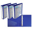 Raccoglitore personalizzabile KingShow - 22 x 30 cm - 4 anelli a D 65 mm - dorso 8 cm - blu - Starline