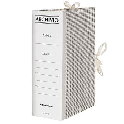 Faldone - lacci incollati - tela - 35 x 25 cm - dorso 10 cm - Starline