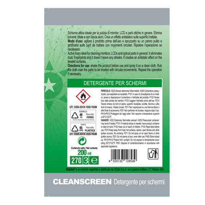 Detergente in schiuma Clean Screen - per monitor e tastiere - 200 ml - Starline