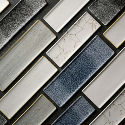 Churchill Stonecast Bianco Puntinato Vassoio Rettangolare 32,3x10,5 cm 6 Pezzi
