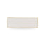 Churchill Stonecast Bianco Puntinato Vassoio Rettangolare 32,3x10,5 cm 6 Pezzi