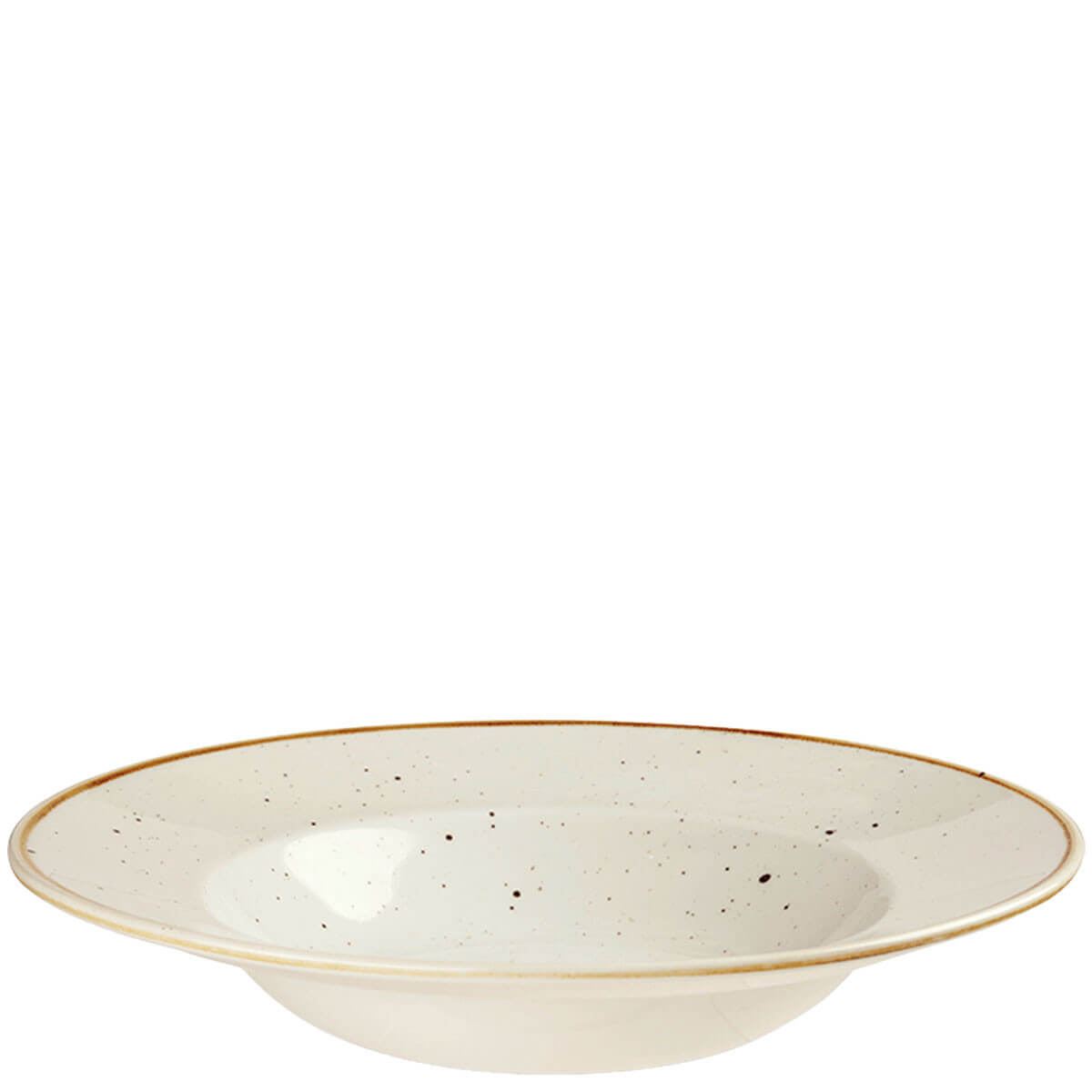 Churchill Stonecast Bianco Puntinato Piatto Pasta 28 cm 12 Pezzi