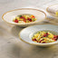 Churchill Stonecast Bianco Puntinato Piatto Pasta 28 cm 12 Pezzi