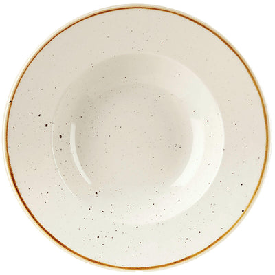Churchill Stonecast Bianco Puntinato Piatto Pasta 28 cm 12 Pezzi