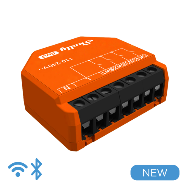 Shelly I4 Gen3 - Smart Control 4 input AC WiFi/BT/Matter