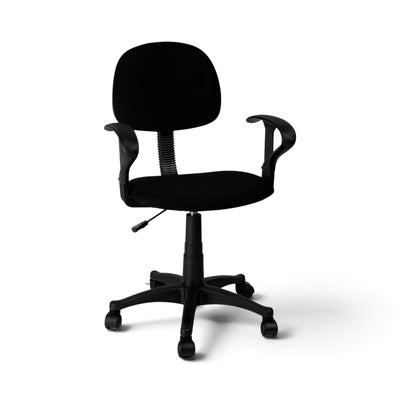 Powerlan Smart Sedia da Ufficio Compatta in Tessuto con Braccioli