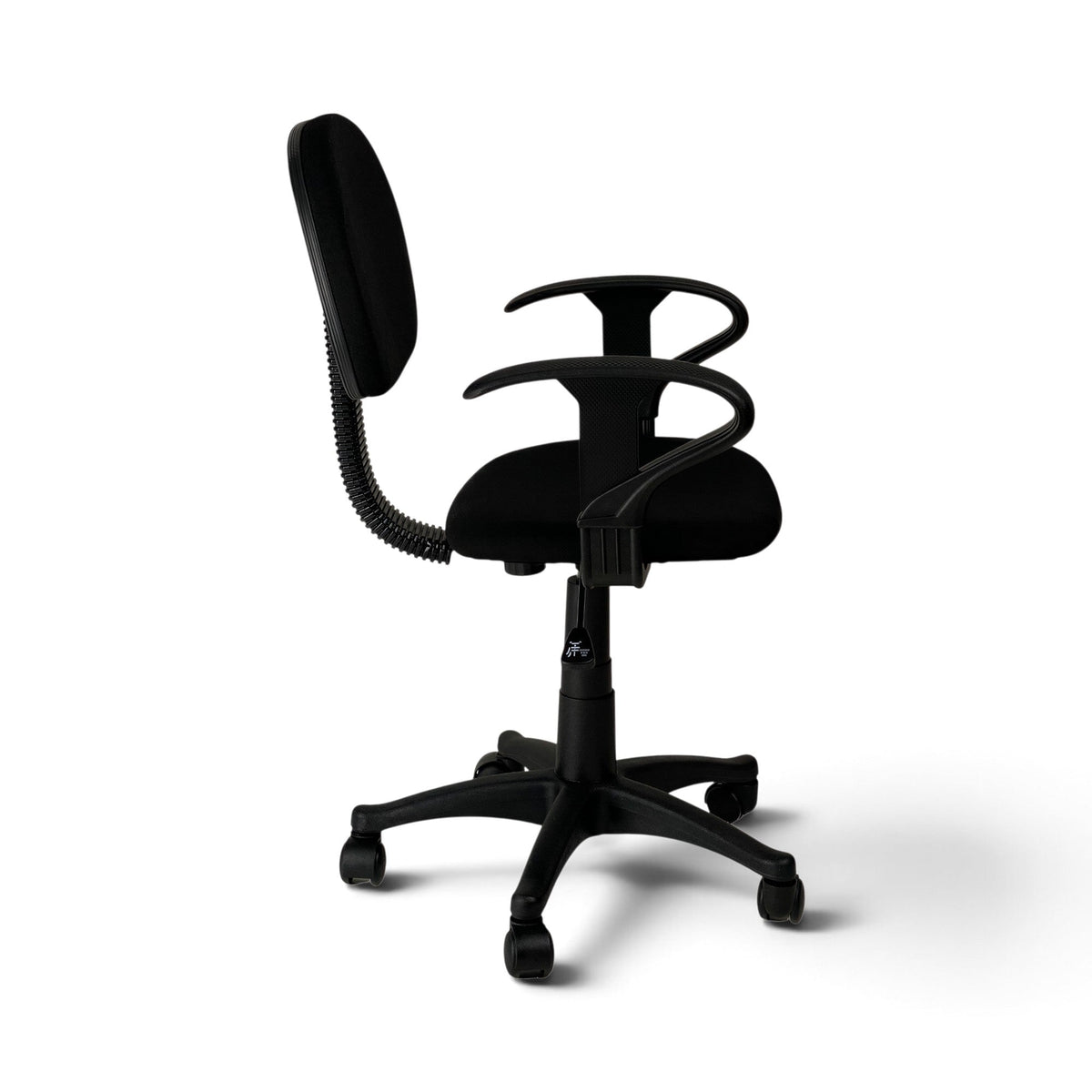 Powerlan Smart Sedia da Ufficio Compatta in Tessuto con Braccioli