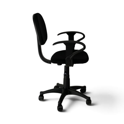 Powerlan Smart Sedia da Ufficio Compatta in Tessuto con Braccioli