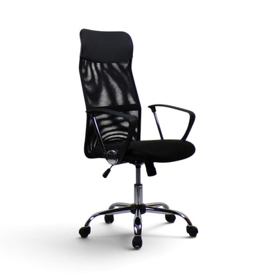 Powerlan Speedy Sedia da Ufficio in Rete Traspirante con Poggiatesta