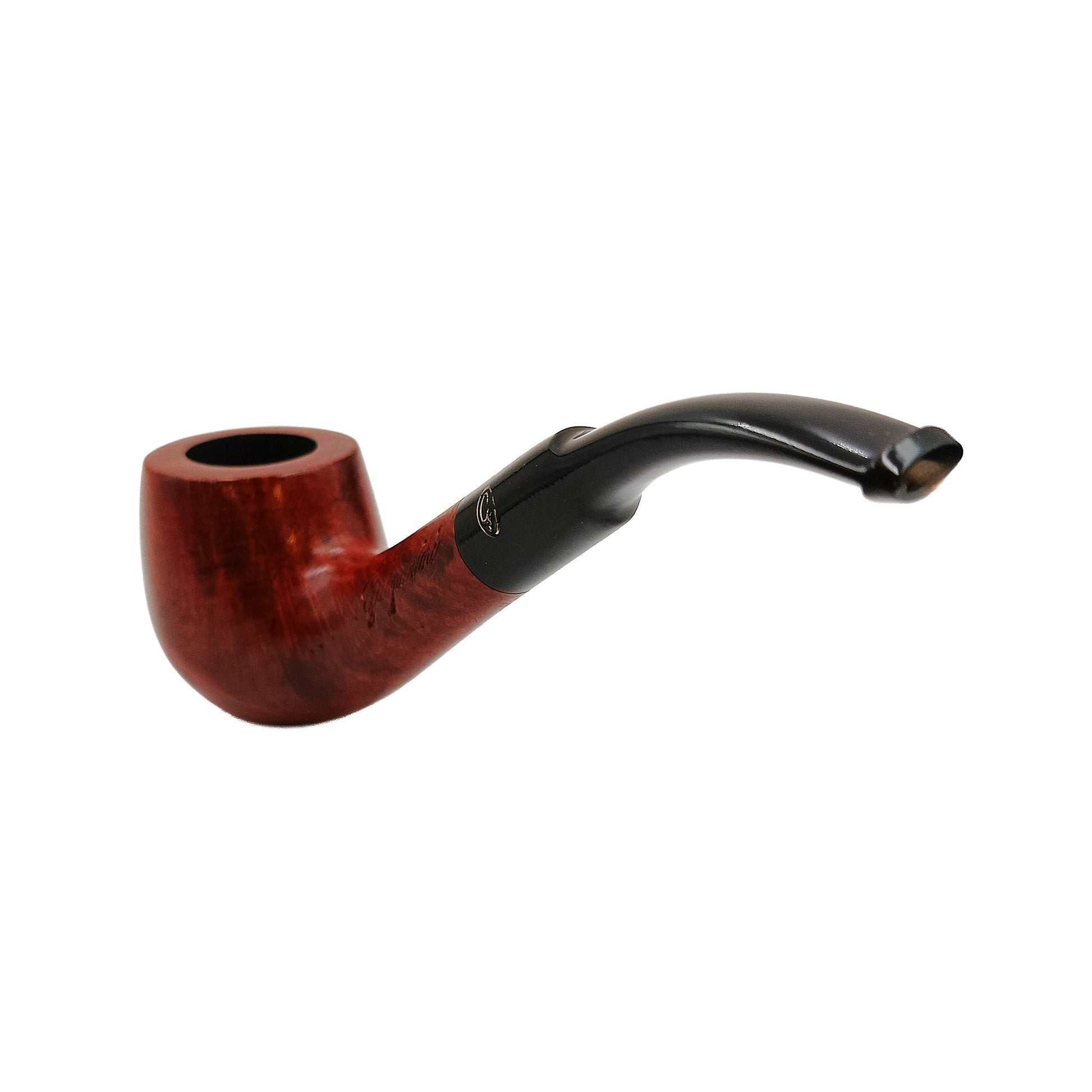 Dettaglio fornello Pipa Gasparini Bent Billiard radica liscia