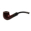 Dettaglio fornello Pipa Gasparini Bent Billiard radica scura uniforme