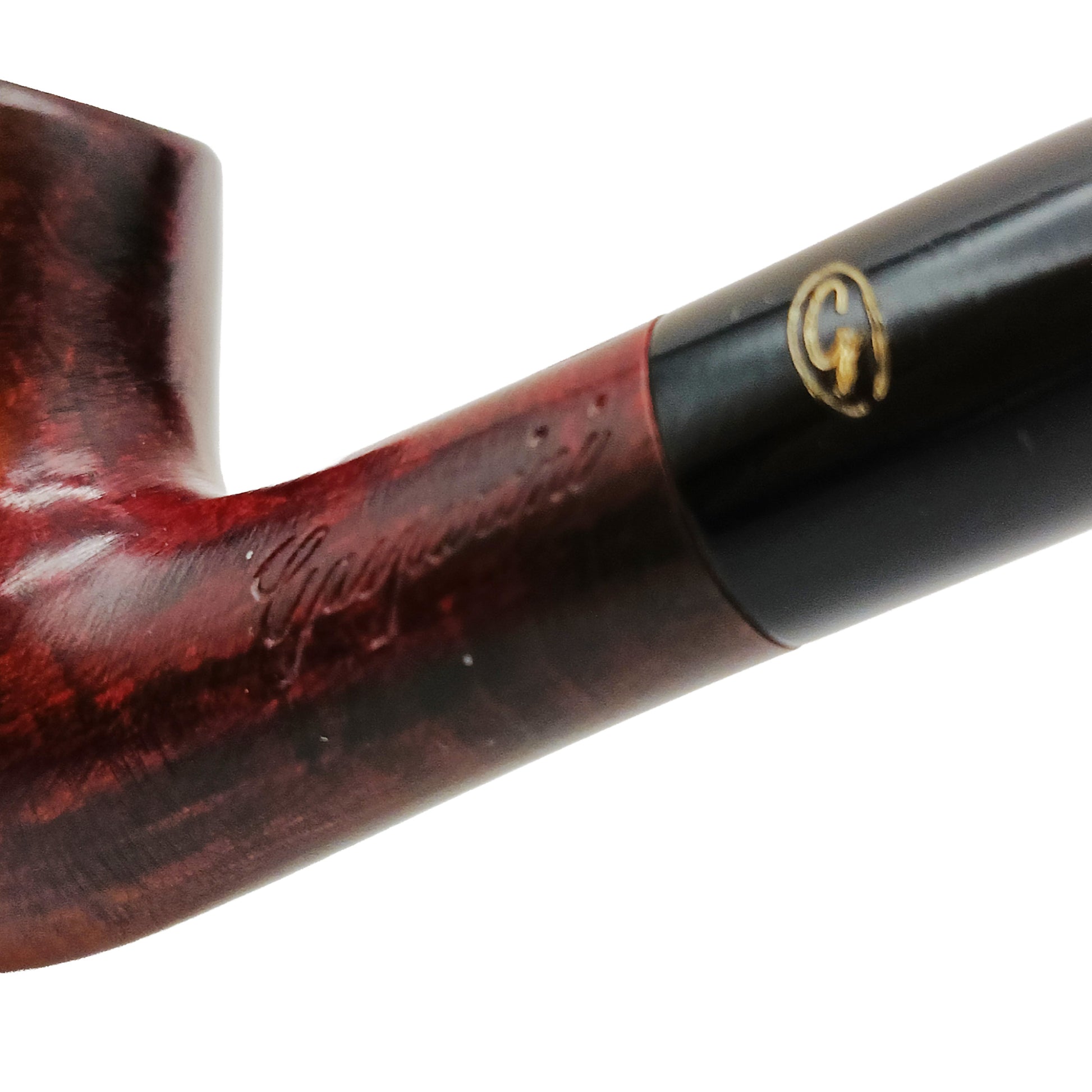 Pipa Gasparini Liscia Bent Billiard T01000C bocchino metallico