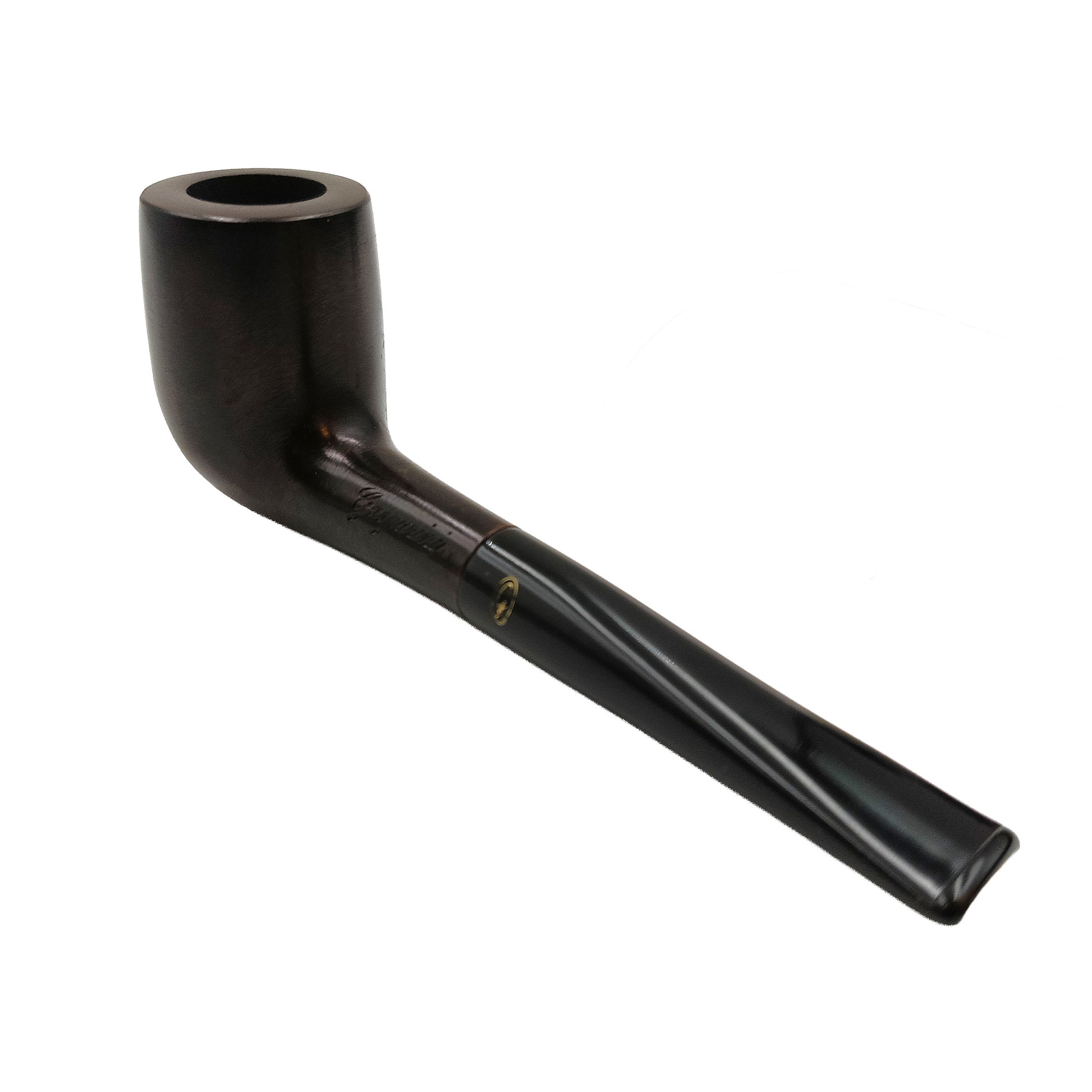 Dettaglio bocchino Pipa Gasparini Billiard venature chiare