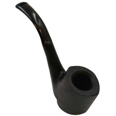 Pipa Gasparini Cherrywood sabbiata nera dettaglio finitura