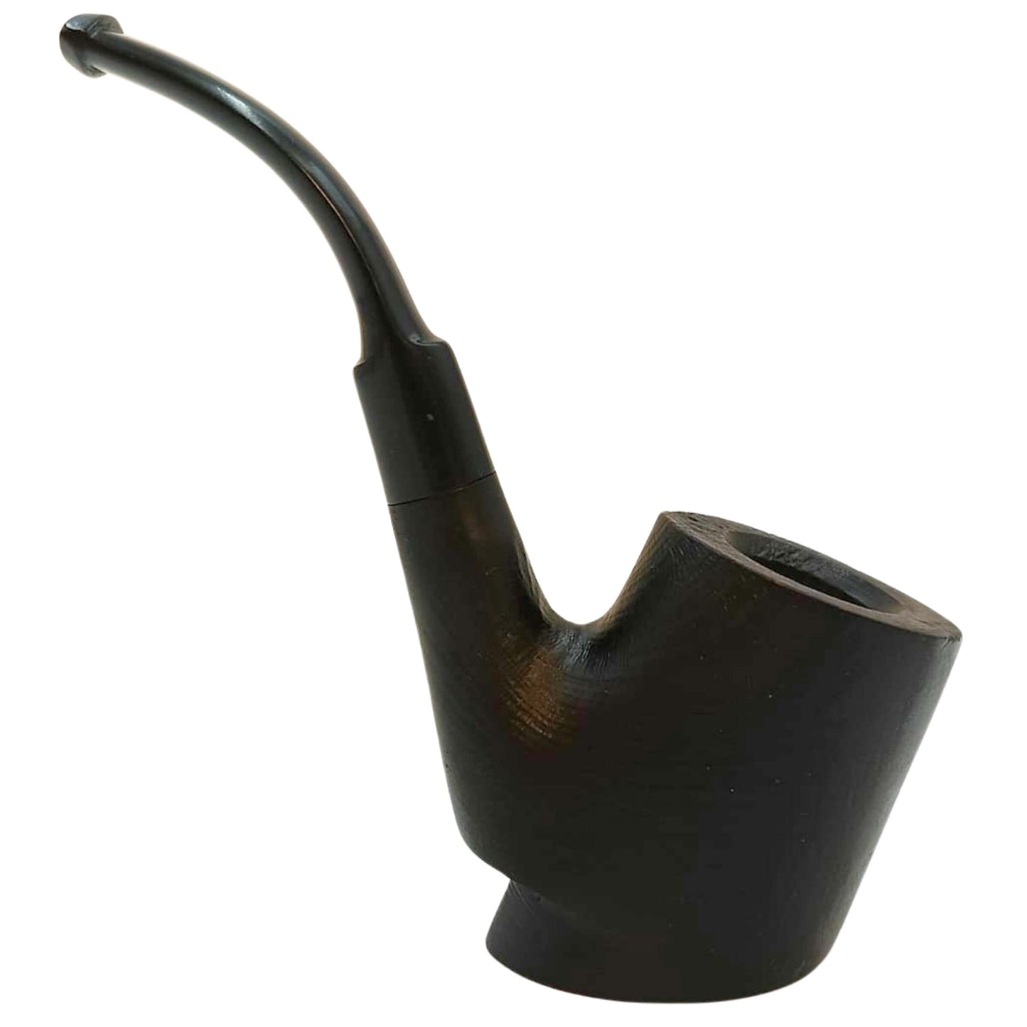 Pipa Gasparini Cherrywood sabbiata nera in radica senza filtro base piatta stabile