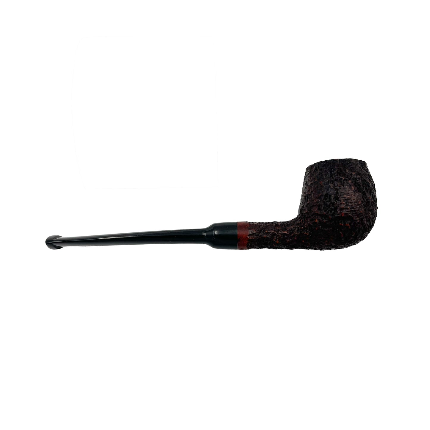 Pipa Gasparini Salina Rusticata Billiard con Bocchino Lavabile Metallico 3 mm