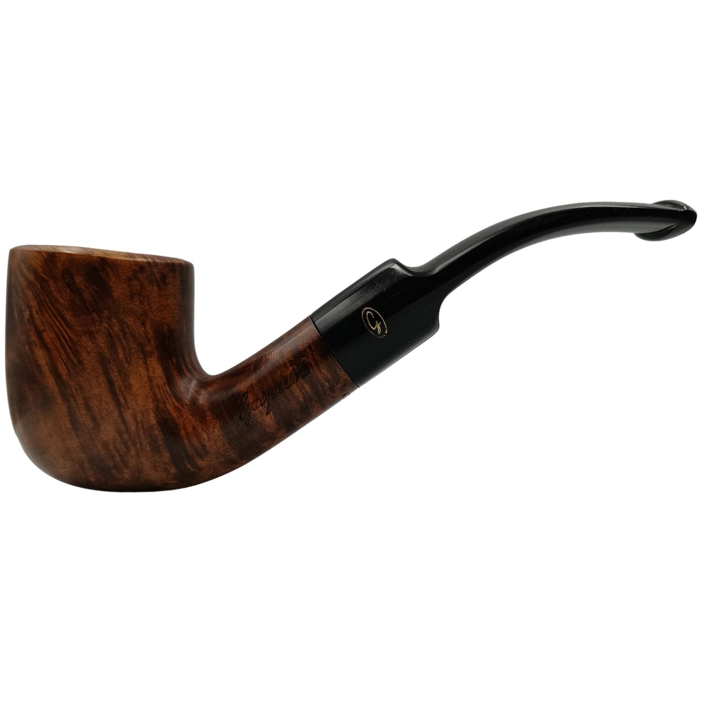 Pipa Gasparini Walnut Bent Billiard finitura noce venature T01031A