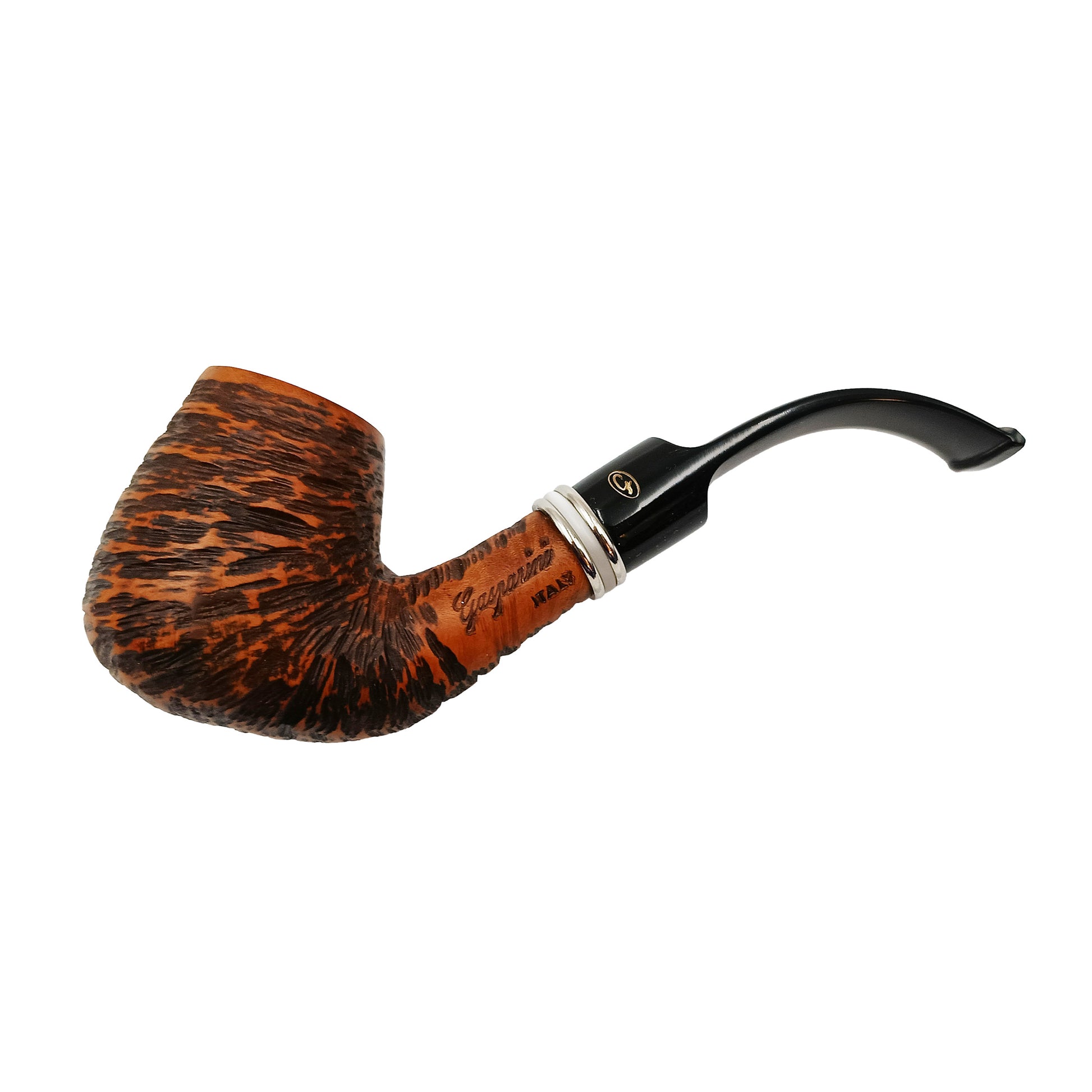 Pipa Gasparini Vega Bent Billiard Rusticata T01102 vista laterale