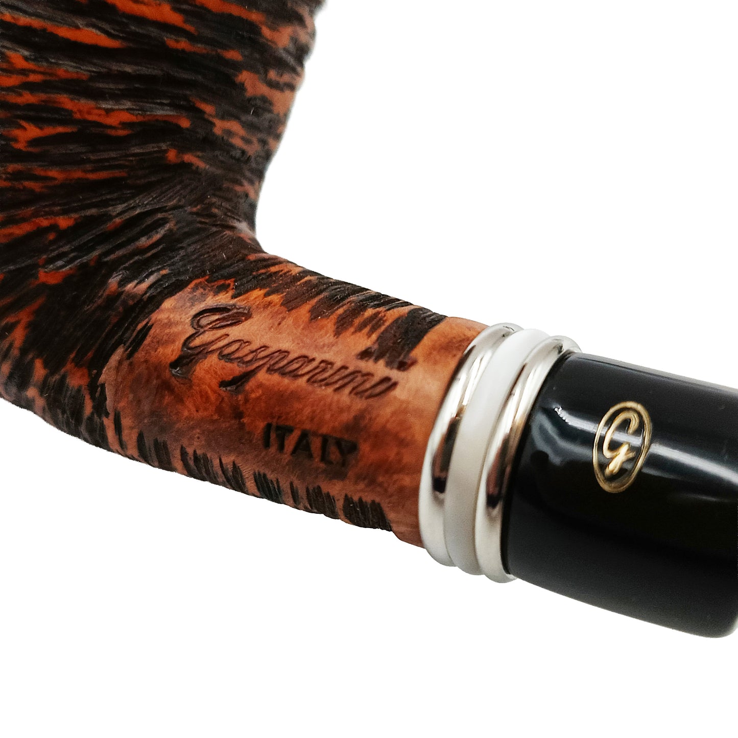 Pipa Gasparini Vega Rusticata Half Bent Apple bocchino 6mm T01102A