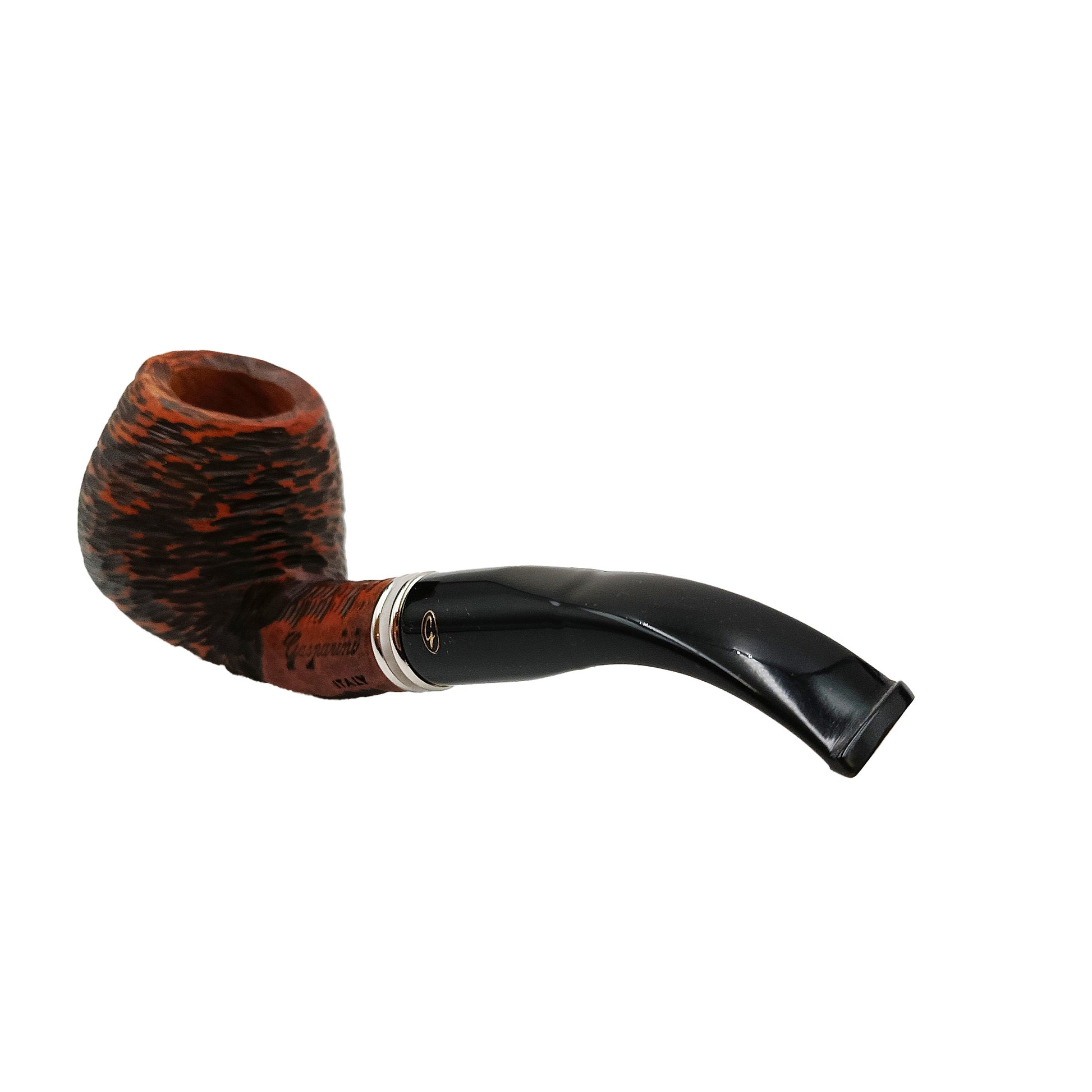 Dettaglio testa arrotondata Pipa Gasparini Vega Bent Brandy Noce Chiaro