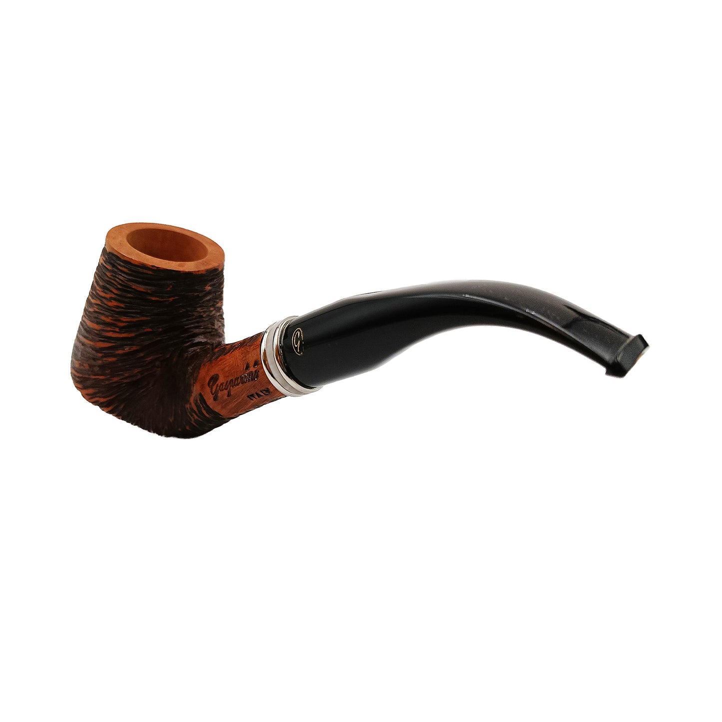 Dettaglio veretta madreperla Pipa Gasparini Vega Bent Brandy T01102D