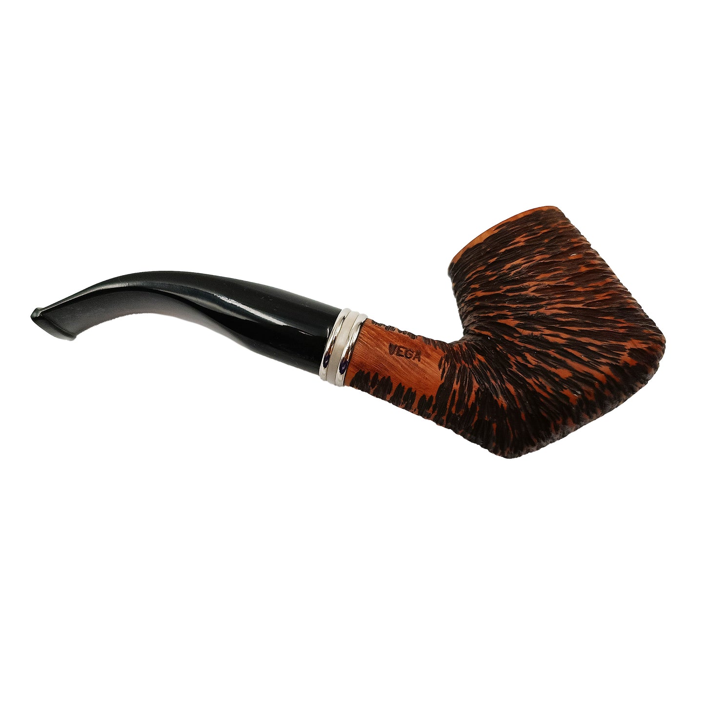 Pipa Gasparini Vega Rusticata Bent Brandy Noce Chiaro veretta madreperla 6mm T01102D