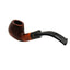 Dettaglio finitura sabbiata Pipa Gasparini Bent Apple marrone