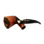 Pipa Gasparini Fatta a Mano Half Bent Dublin con Doppia Veretta Oro Madreperla e Bocchino 9 mm