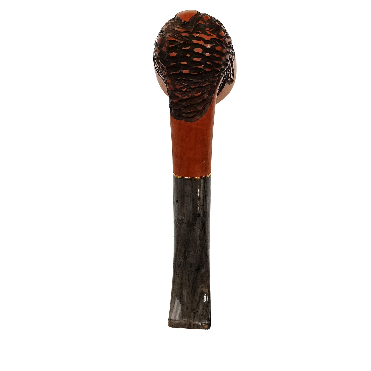 Pipa Gasparini Fatta a Mano Half Bent Dublin con Veretta Oro e Bocchino 9 mm