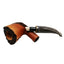 Pipa Gasparini Fatta a Mano Half Bent Dublin con Veretta Oro e Bocchino 9 mm